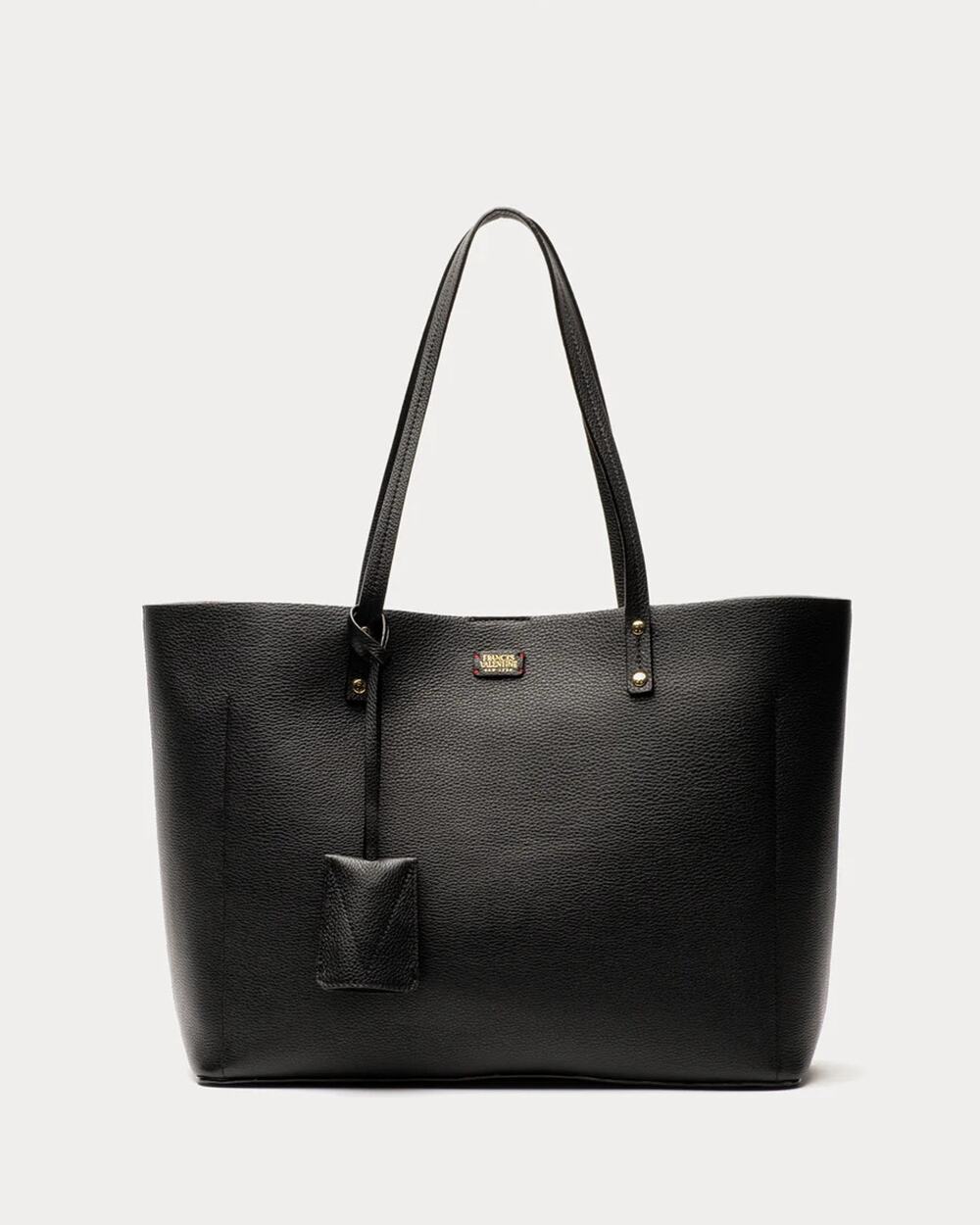 Frances Valentine Trixie Tote Tumbled Leather ~ Black